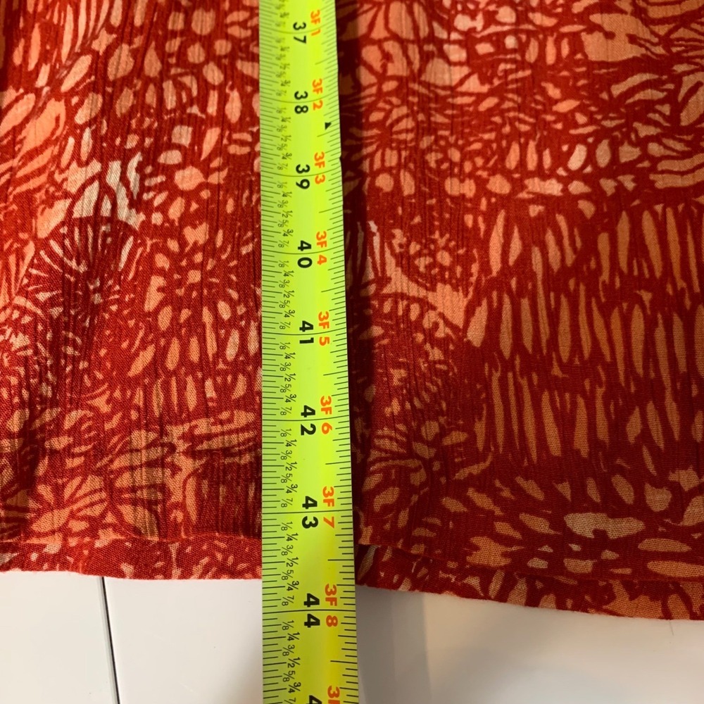 VTG 90s Artsy Lagenlook Tank Dress 8M Abstract Vibrant Midi Bohemian Casual - Picture 8 of 8